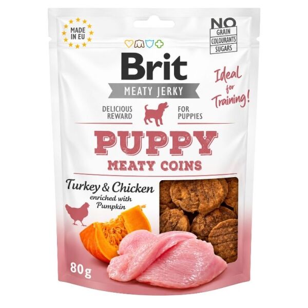 <strong>Brit</strong> Snack Puppy Turkey Meaty Coins, 80 gr