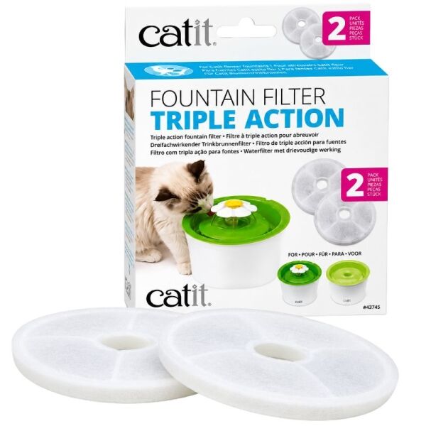 <strong>Catit</strong> Filtro Triple Acción para Fuentes Bebederas, 2 Unidades
