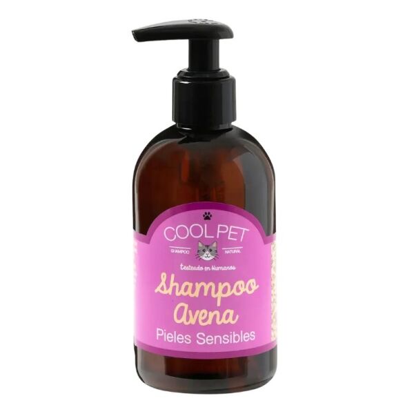 <strong>Cool Pet</strong> Shampoo de Avena para Gatos, Pieles Sensibles, 250 ml