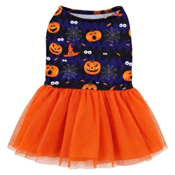 Guau! Disfraz Vestido con diseño de Halloween para Perros y Gatos, talla XL