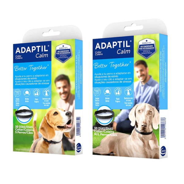 <strong>Adaptil</strong> Calm, Collar con Feromonas Calmantes para Perros, 4 semanas duración, tallas S/M-M/L