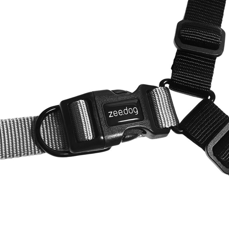 <strong>Zee.Dog</strong> Soft Walk Gotham, Arnés Anti-Tirones para Perros, Negro Gris, Talla S - Imagen 3