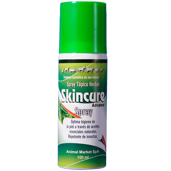 <strong>Skincure</strong> Advance, Spray Herbal Antiinflamatorio, Antibacteriano y Cicatrizante para Piel de Mascotas, botella de 100-250 ml
