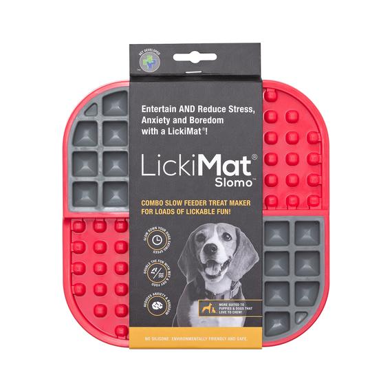 <strong>LickiMat</strong> Slomo, Alimentador Lento Antiestrés de Silicona Rígida para Perros y Gatos, Alimentos Mixtos, Tamaño: 20 x 20 cm - Imagen 7