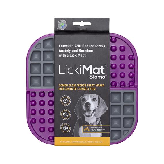 <strong>LickiMat</strong> Slomo, Alimentador Lento Antiestrés de Silicona Rígida para Perros y Gatos, Alimentos Mixtos, Tamaño: 20 x 20 cm - Imagen 5