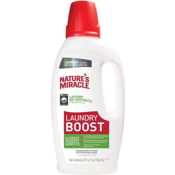 <strong>Nature's Miracle</strong> Laundry Boost, Aditivo Bio-Enzimático para Ropa y Cama de Mascotas