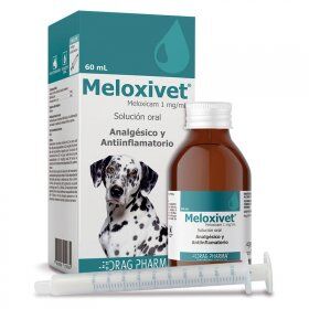 <strong>Meloxivet</strong> Solución Oral, Analgésico y Antiinflamatorio para Perros, frasco de 60 ml