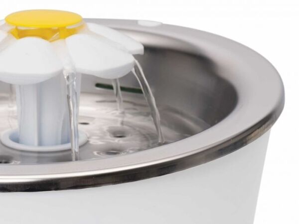 <strong>Catit</strong> Flower Fountain LED Acero Inoxidable, Fuente Bebedera para Gatos, Capacidad 3 lt - Imagen 2