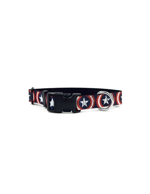 <strong>Buckle Down</strong> Marvel Capitán America, Collar para Perros, Tallas: S, M, L - Imagen 2