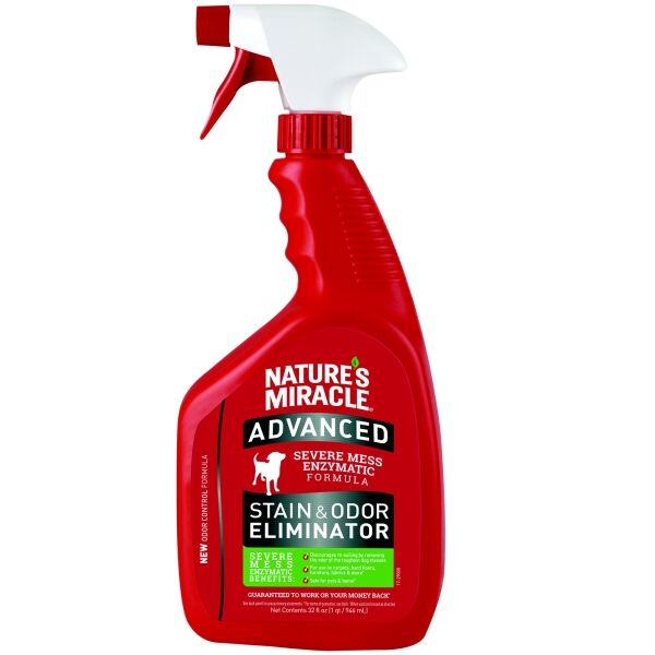 <strong>Nature's Miracle</strong> Stain and Odor Eliminator Dog, Removedor de Manchas y Olores para Perros, Botella de 946 ml