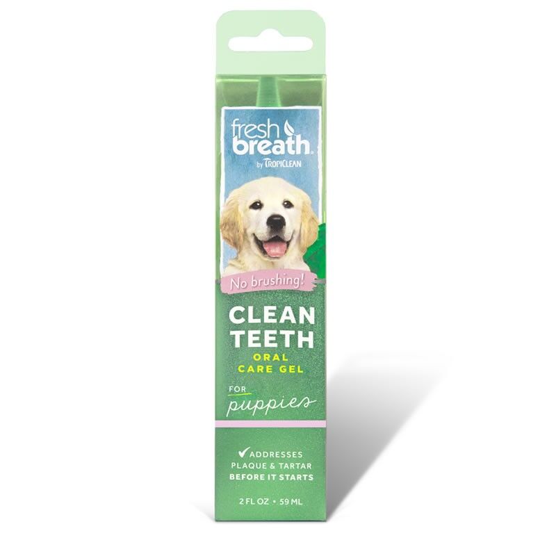<strong>TropiClean</strong> Fresh Breath, Gel Dental para Cachorros, Aliento Fresco y Cuidado Bucal, 59 ml