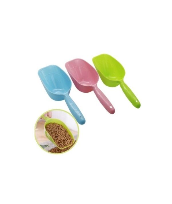 <strong>X-49</strong> Pala de Alimentos para Perros, Gatos y más, Plástico Resistente