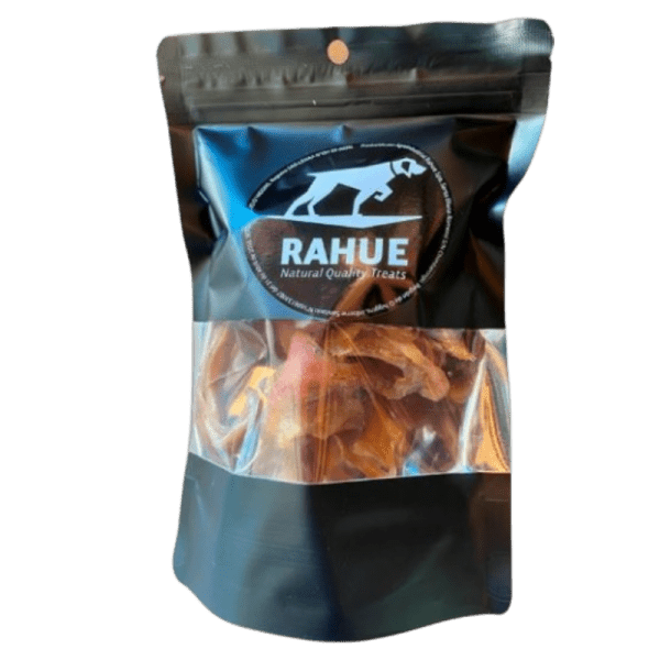 <strong>Rahue</strong> Recorte de Oreja de Cerdo, Snack para Perros, bolsa de 100 gr