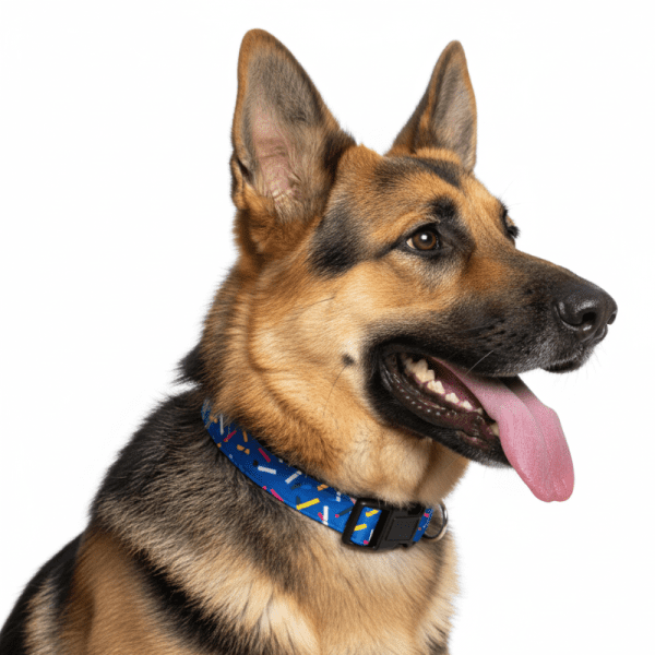 <strong>Wonder Dog</strong> JW, Collar para Perros, Azul Confetti, Talla L - Imagen 2