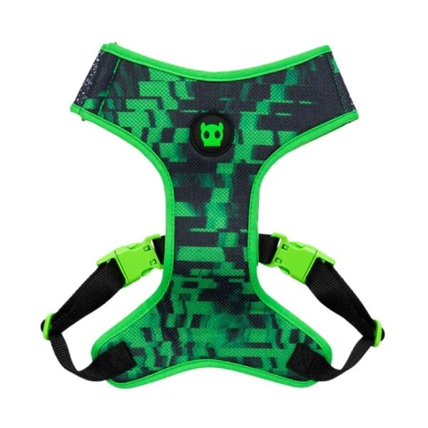 <strong>Zee.Dog</strong> Glitch Error #410 AirMesh Ajustable, Arnés Transpirable para Perros, Talla S, Cuello: 27 – 32 cm, Pecho: 41 – 51 cm