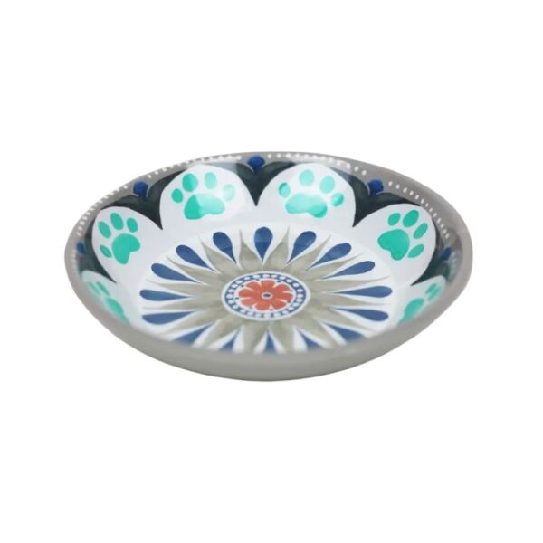<strong>Hey!</strong> Plato de Melamina de Alta Calidad, diseño Mándala, Diámetro de 13 cm, Altura de 3 cm