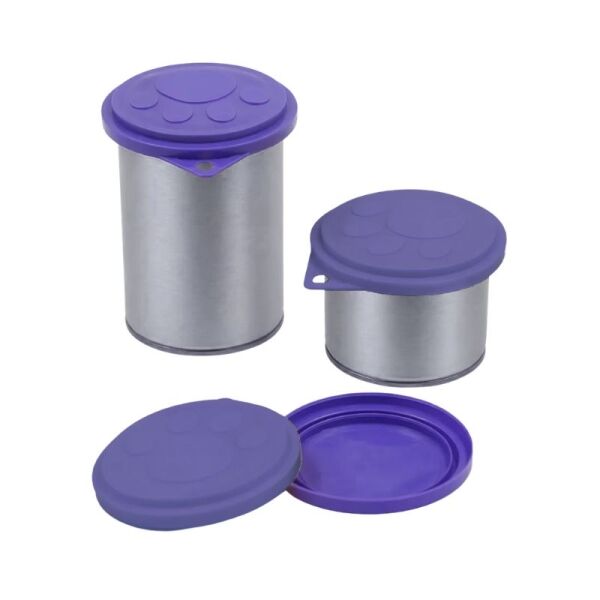 <strong>Hey!</strong> Tapa plastica para Latas, Morada, Diámetro de 9 cm, 1 unidad