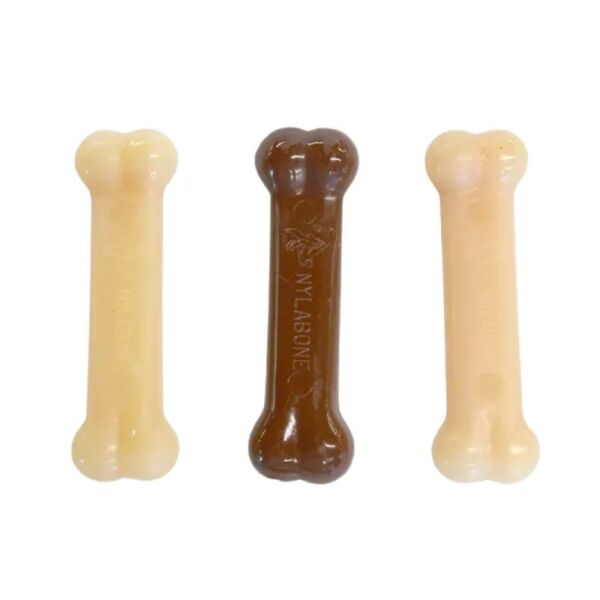 <strong>Nylabone</strong> Power Chew, Juguetes de resistencia en forma de Hueso, Tri-pack - Imagen 2