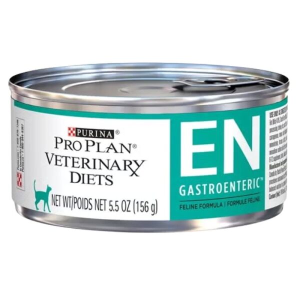 <strong>Purina Pro Plan Veterinary Diets</strong> EN Gastroenteric, Alimento Húmedo para Gatos Gastroentérico, 156 gr, en lata