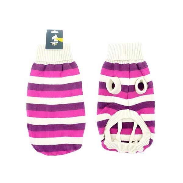 <strong>Wonder Dog</strong> Chaleco con Franjas para Perros, Talla XXXL, Blanco, Fucsia y Morado